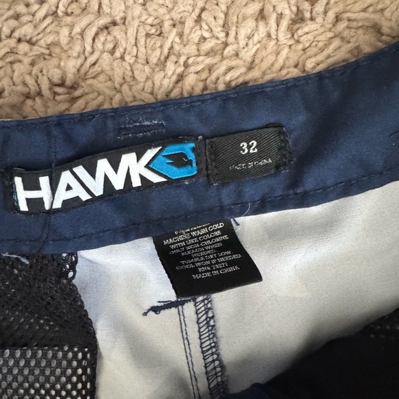 Tony Hawk Red and White Cargo Shorts - Picture 2 of 3